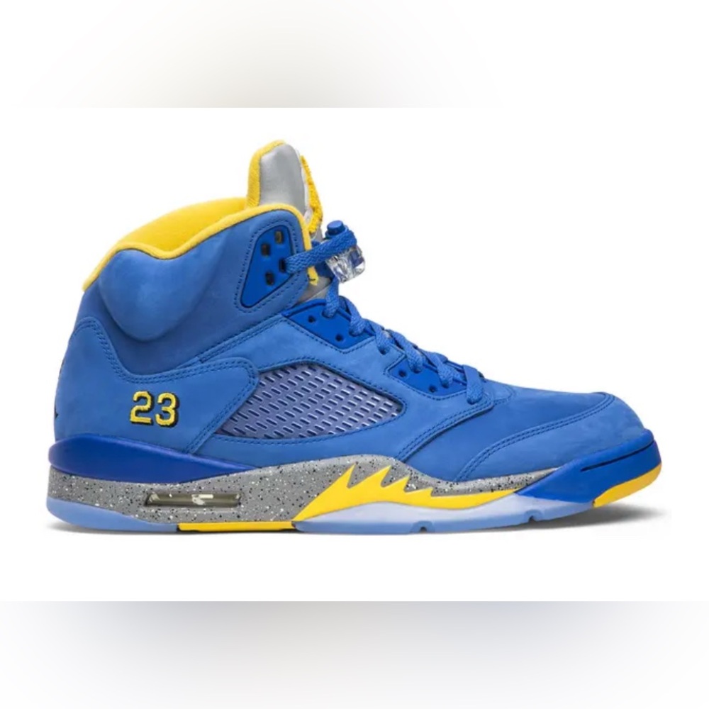 Air Jordan 5 Retro Laney JSP – Size 14 – Royal/Yellow – w/ Box